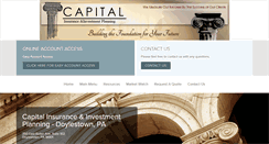 Desktop Screenshot of capitalinsureinvest.com